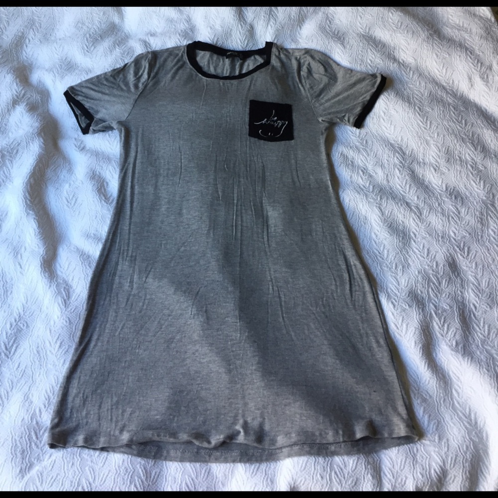 Grey T shirt dress