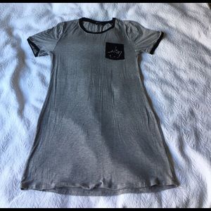 Grey T shirt dress