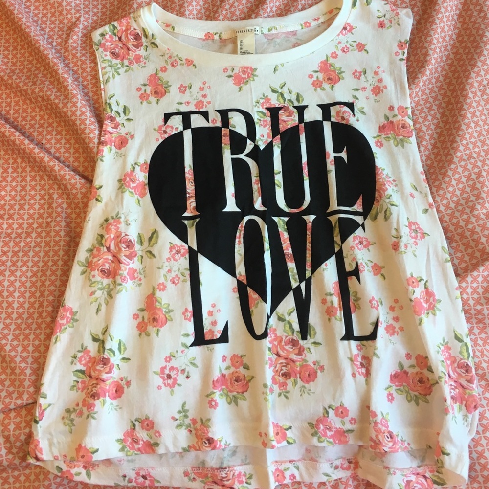 Forever 21 floral tank top