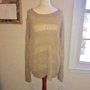 Tan knit comfy sweater