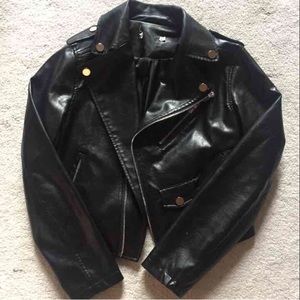 Faux leather jacket