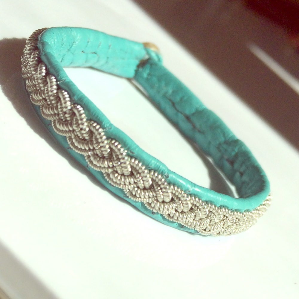 Lapland Sami Braided Leather & Pewter Bracelet