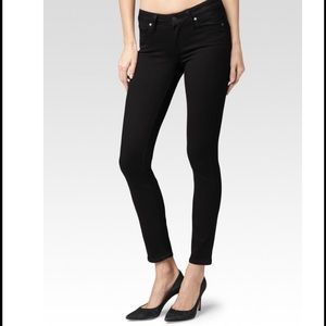 Paige Verdugo Ultra Skinny Denim Black Jeans 27