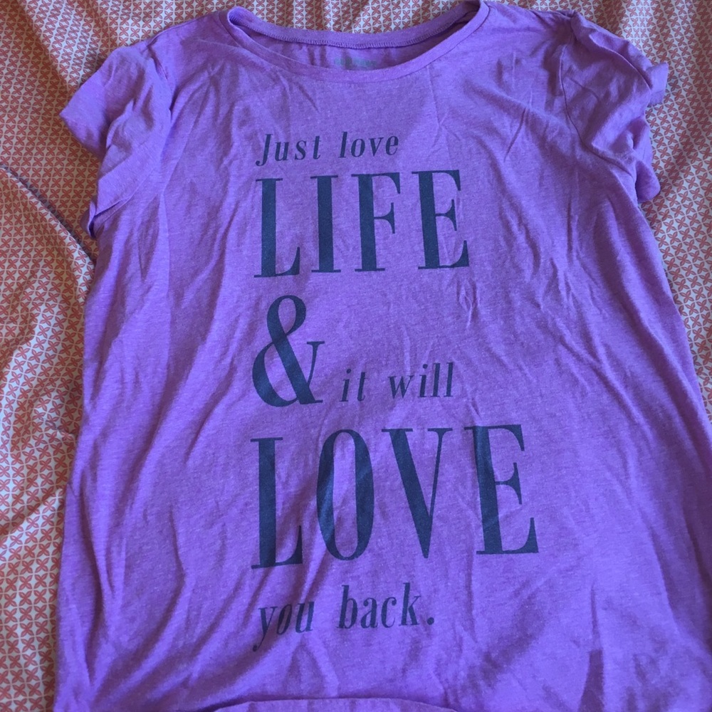 Old navy purple/pink shirt sleeve shirt
