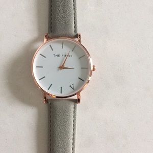 Grey & Rose Gold Watch