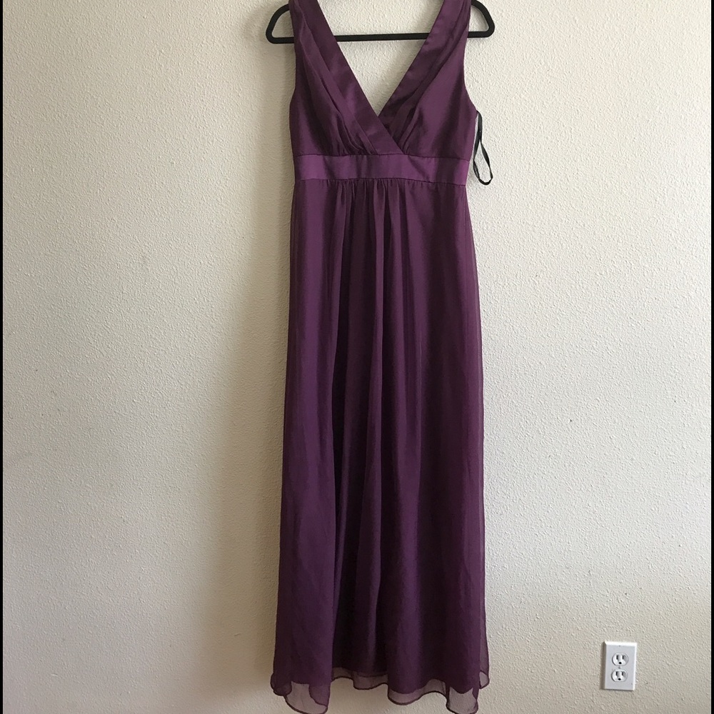 Purple Long Evening Dress.