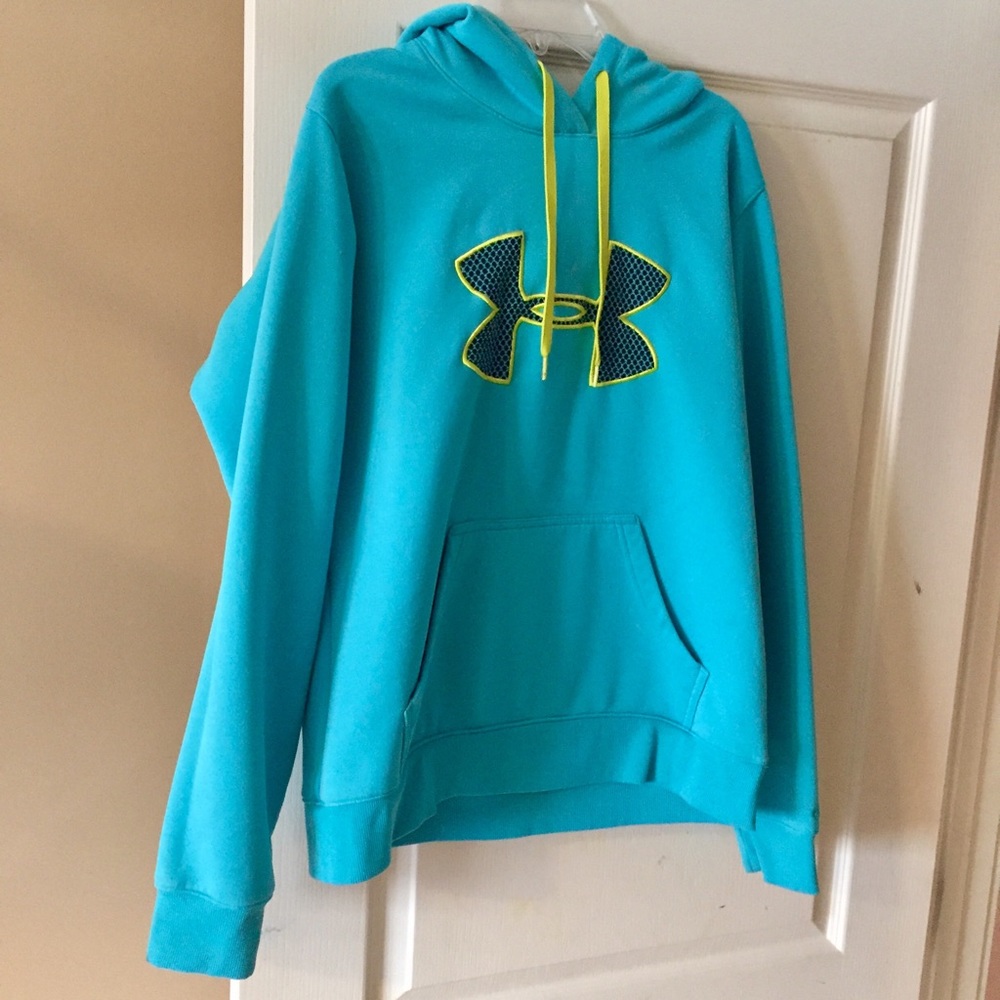 Blue Waterproof semi fitted UNDER ARMOUR hoodie!!