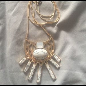 Gold & stone necklace