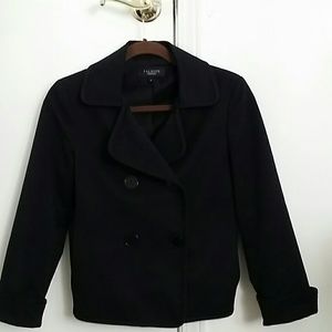 Talbots Collection Black Taffeta Jacket Size 6.