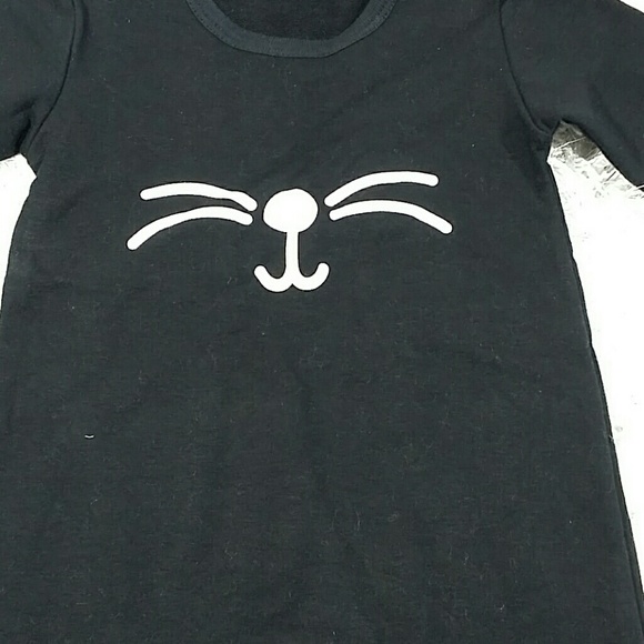 Black Kitty Bodysuit. Kids - Picture 2 of 5