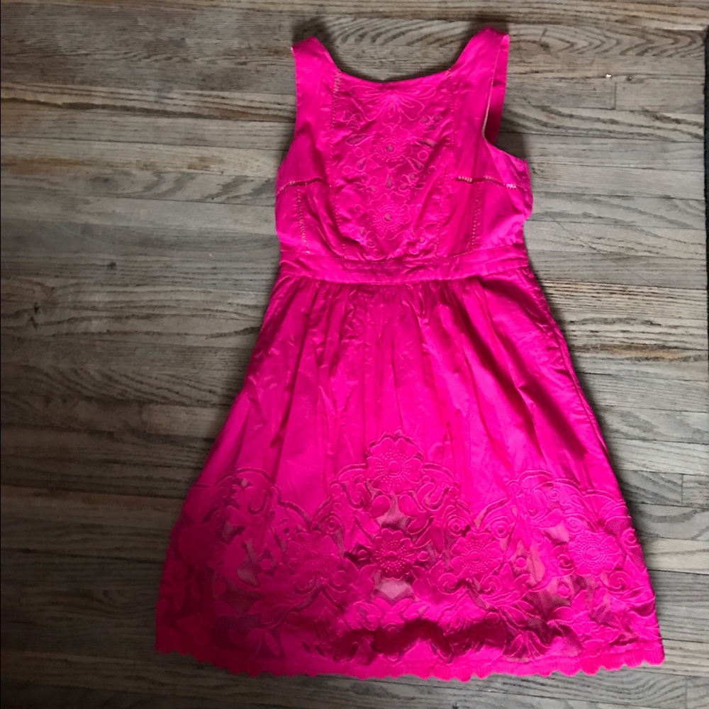 Fuchsia Anthropology Moulinette Soeurs Dress