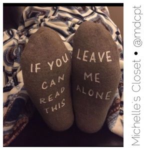 Leave Me Alone Socks