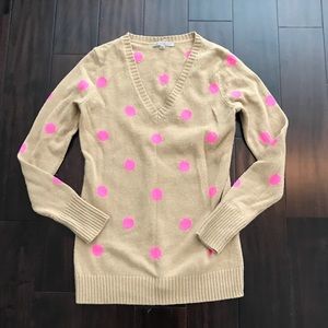 Gap Small V Neck Dot Sweater