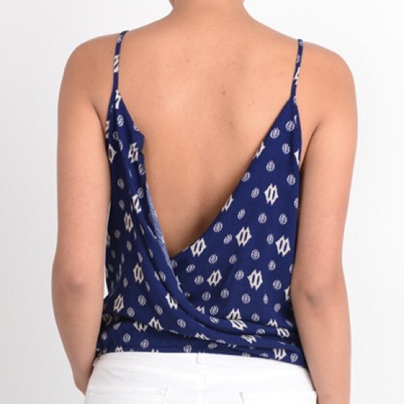 Med Left! Navy printed tank - Picture 5 of 7