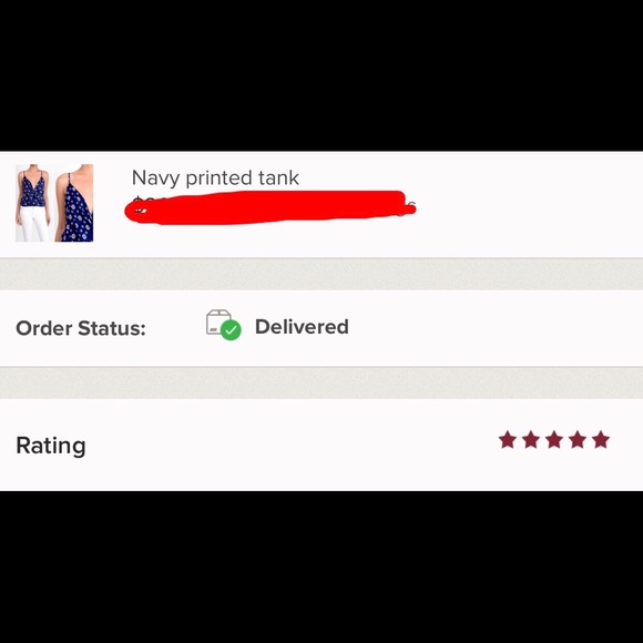 Med Left! Navy printed tank - Picture 7 of 7