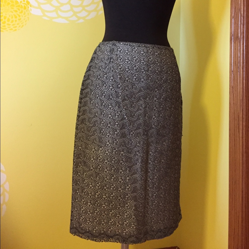 maxmara lace skirt