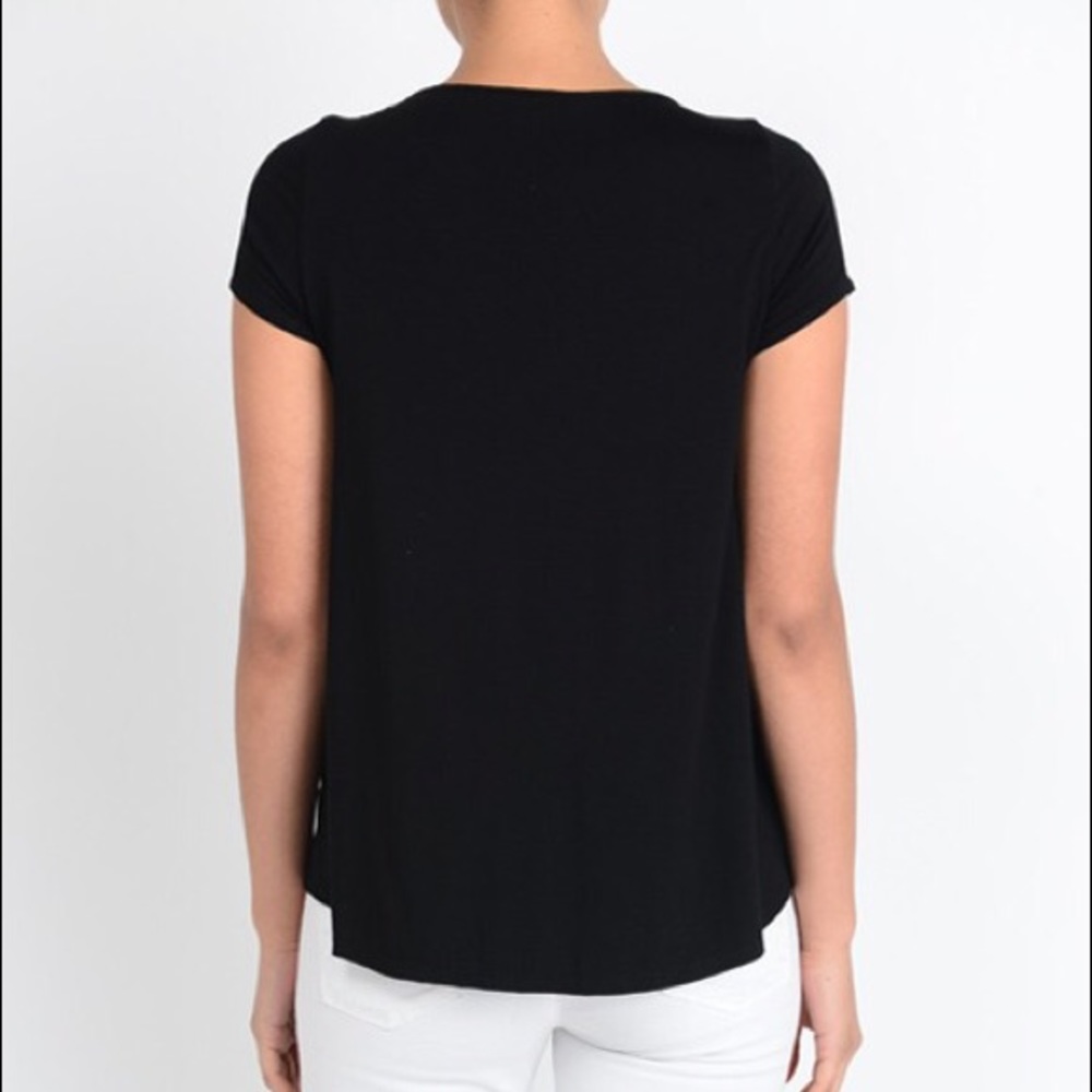 Black Knotted Tee - Picture 3 of 4