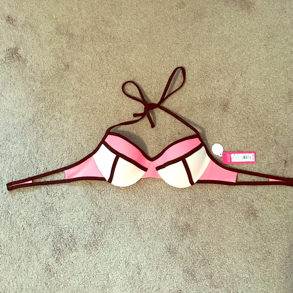 NWT Black & Pink Bathing Suit Top from Target