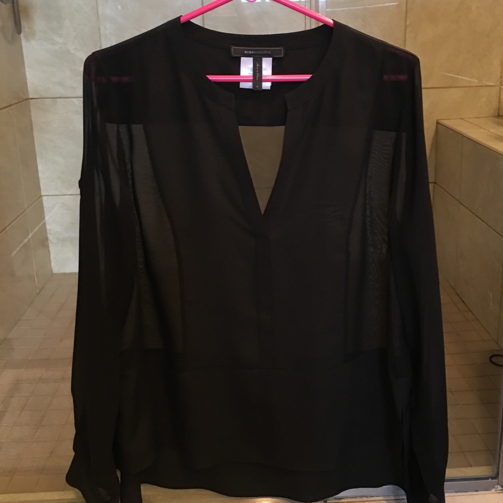 BCBG Black Blouse