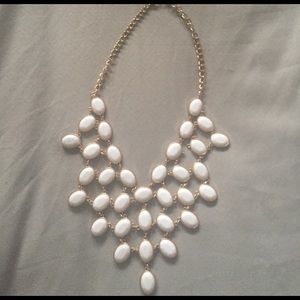 White pendant necklace
