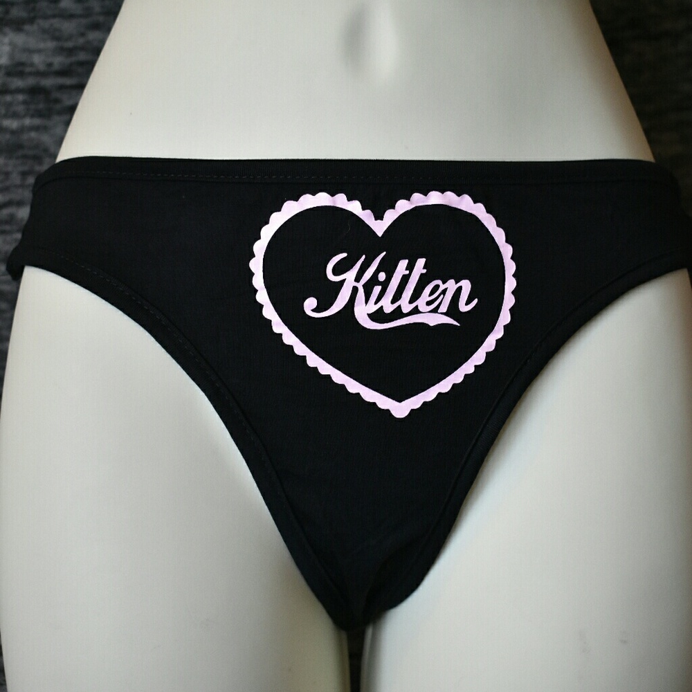 Kitten Thong in Black - Picture 2 of 3