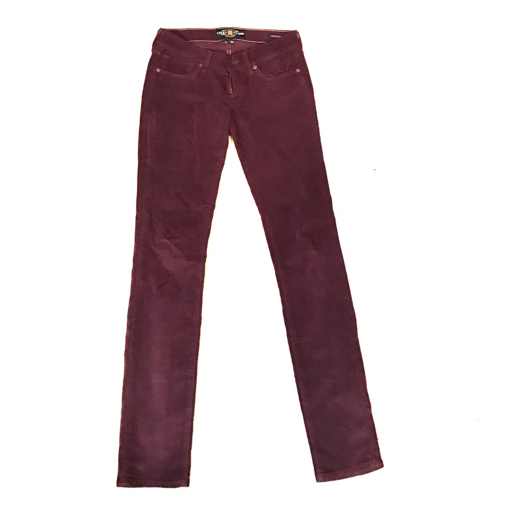 *EUC* Lucky Brand Plum Cords 'Charlie Skinny'
