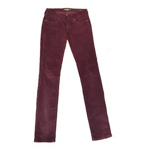 *EUC* Lucky Brand Plum Cords 'Charlie Skinny'
