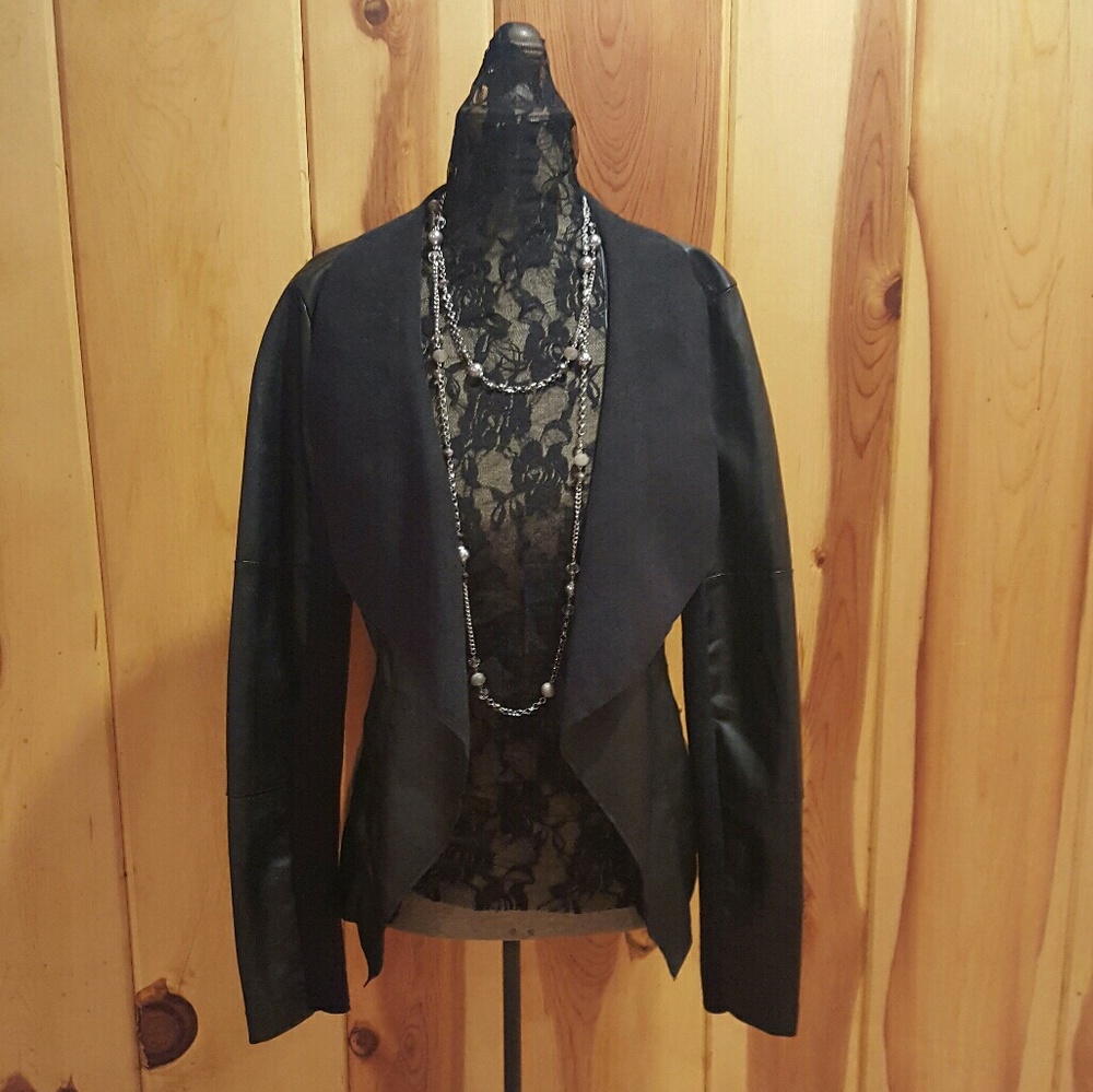 Faux leather blazer/jacket