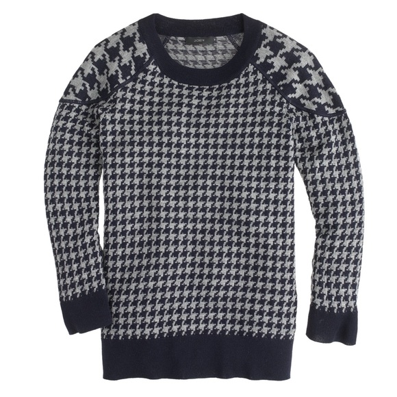 SOLD • J. Crew Merino Tippi sweater in Houndstooth - Picture 2 of 4