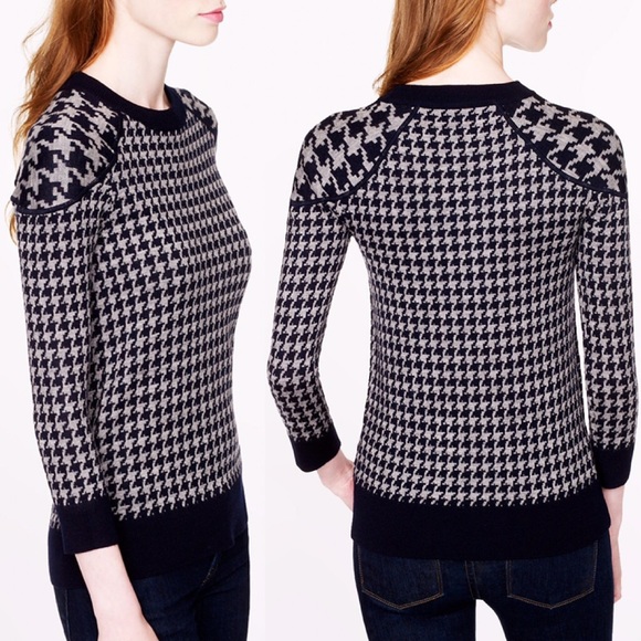 SOLD • J. Crew Merino Tippi sweater in Houndstooth - Picture 3 of 4