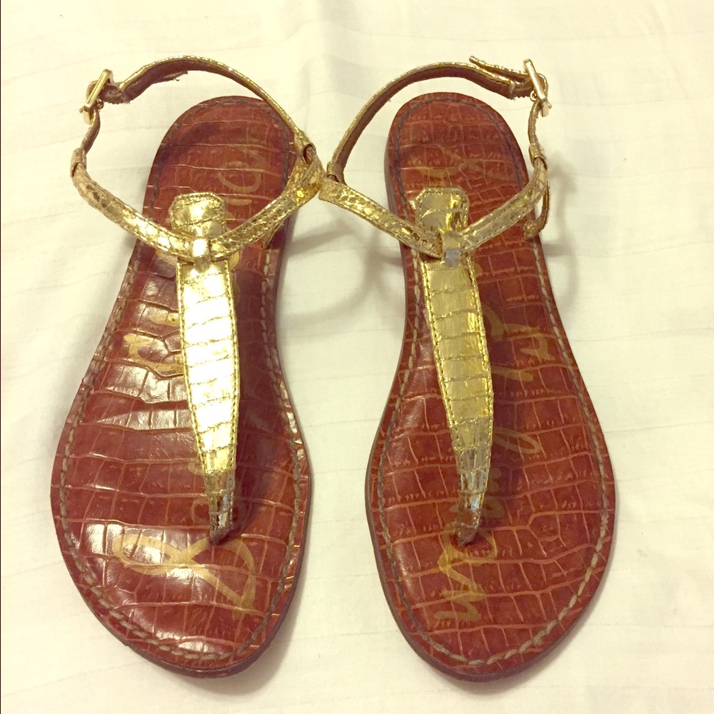 Sam Edelman gold Gigi sandals