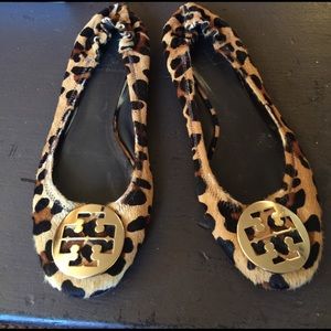 Tory Burch leopard flats.