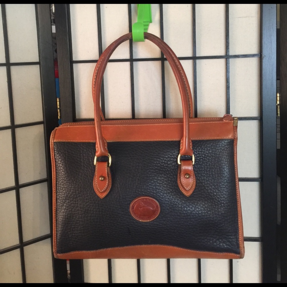 Dooney & Bourke Black and Tan bag - Picture 1 of 6