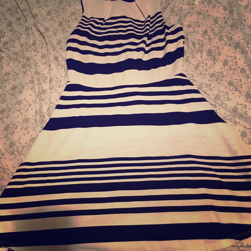 Little black and white dress