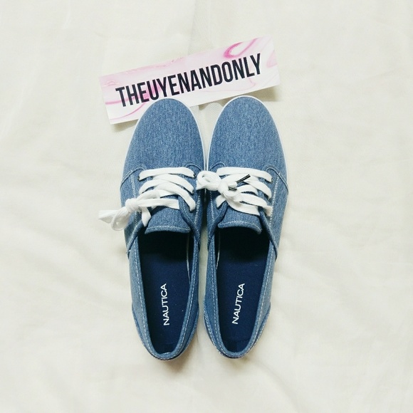 🚫SOLD🚫 (10) NWOT Nautica Denim Jean Sneaker - Picture 2 of 5