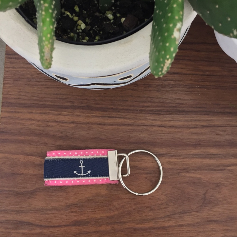Molly B. Preppy Anchor Key Chain