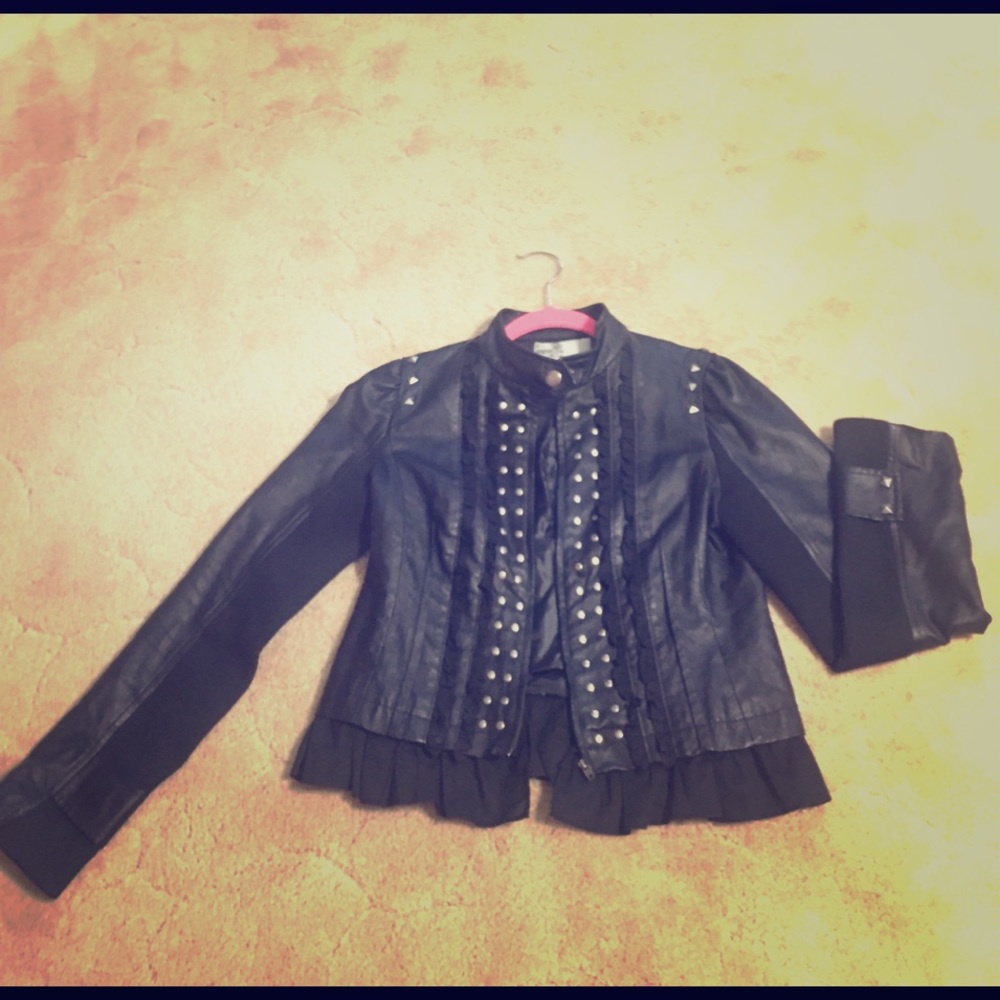 Faux Leather Biker Jacket