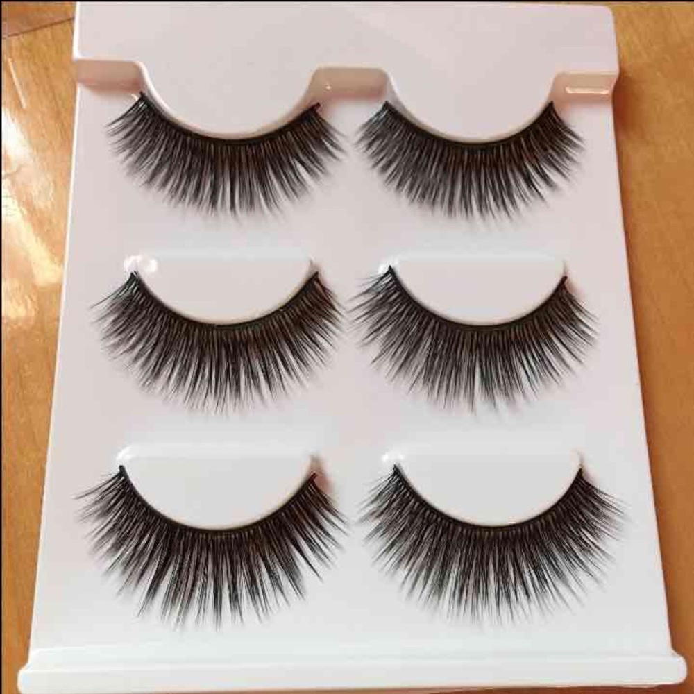 NEW 3 pairs 3D eyelashes dramatic glamorous
