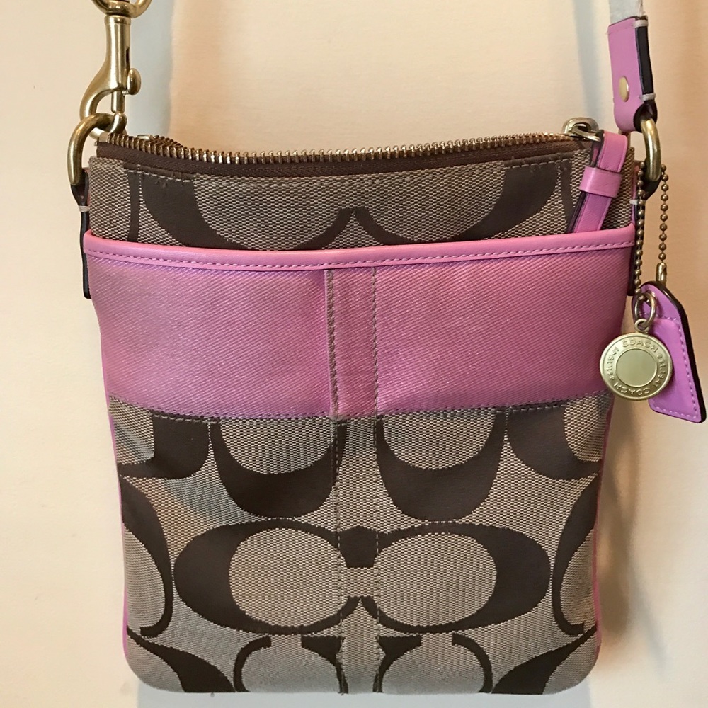 Coach Signature Cross Body Small Shoulder Bag