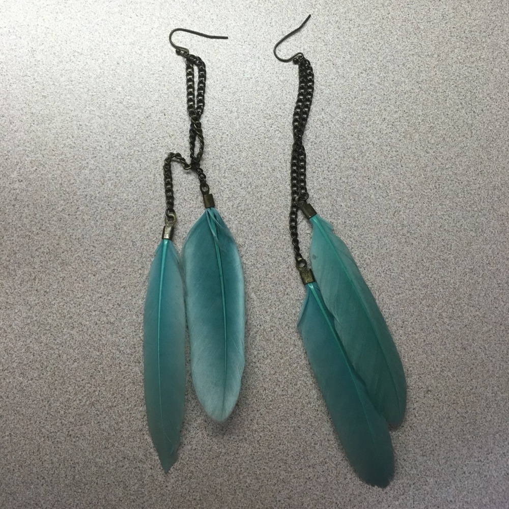 Feather earrings