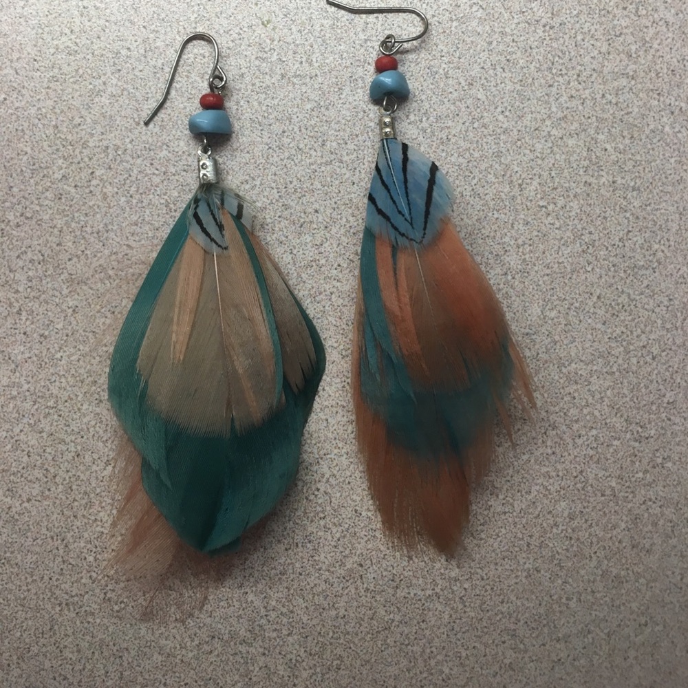 Feather earrings