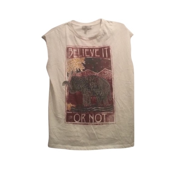 Zara Tops - Zara Believe it or Not Oversized Muscle Tee