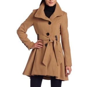 Steve Madden Women's Camel Belted Coat