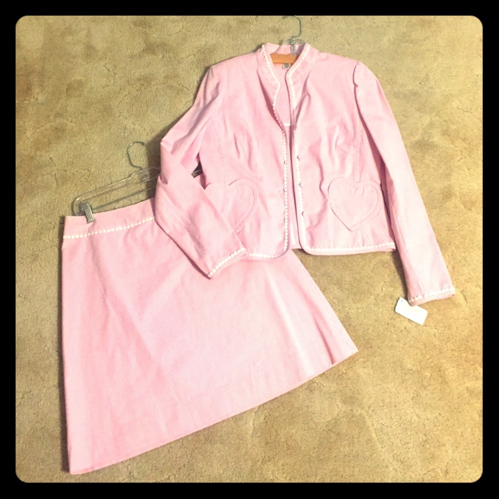 💕 Pink Lilly Pulitzer Seersucker Suit 🌴