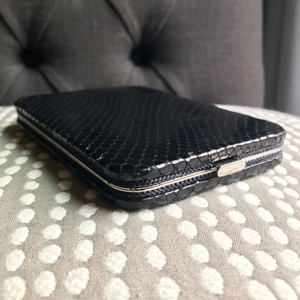 Banana Republic Snake Skin Snap Wallet