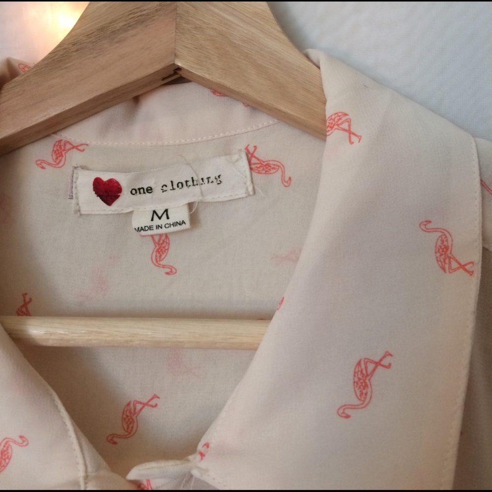 ONE CLOTHING Long sleeved sheet printed blouse