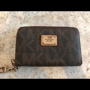 Michael Kors Signature Brown Wallet Small