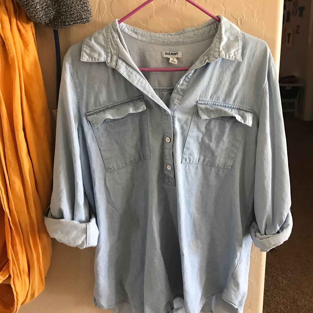 Old Navy Chambray Blouse