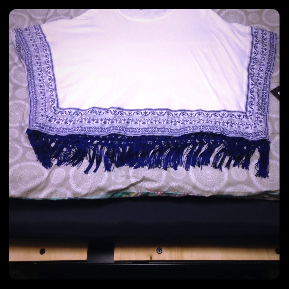 Aztec fringe top