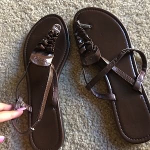 Chocolate brown sandals